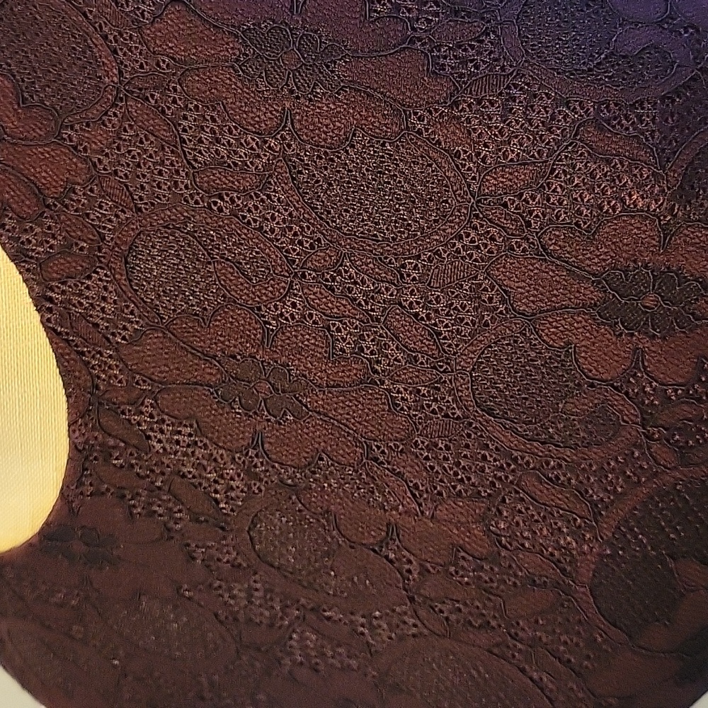 Calvin Klein dark purple lace dress sleeveless fitted pleats skirt thick 4P EUC… - Picture 2 of 12